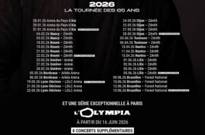  Florent PAGNY – Tournée 2026 – FLORENT PAGNY Fan Club Motiv 